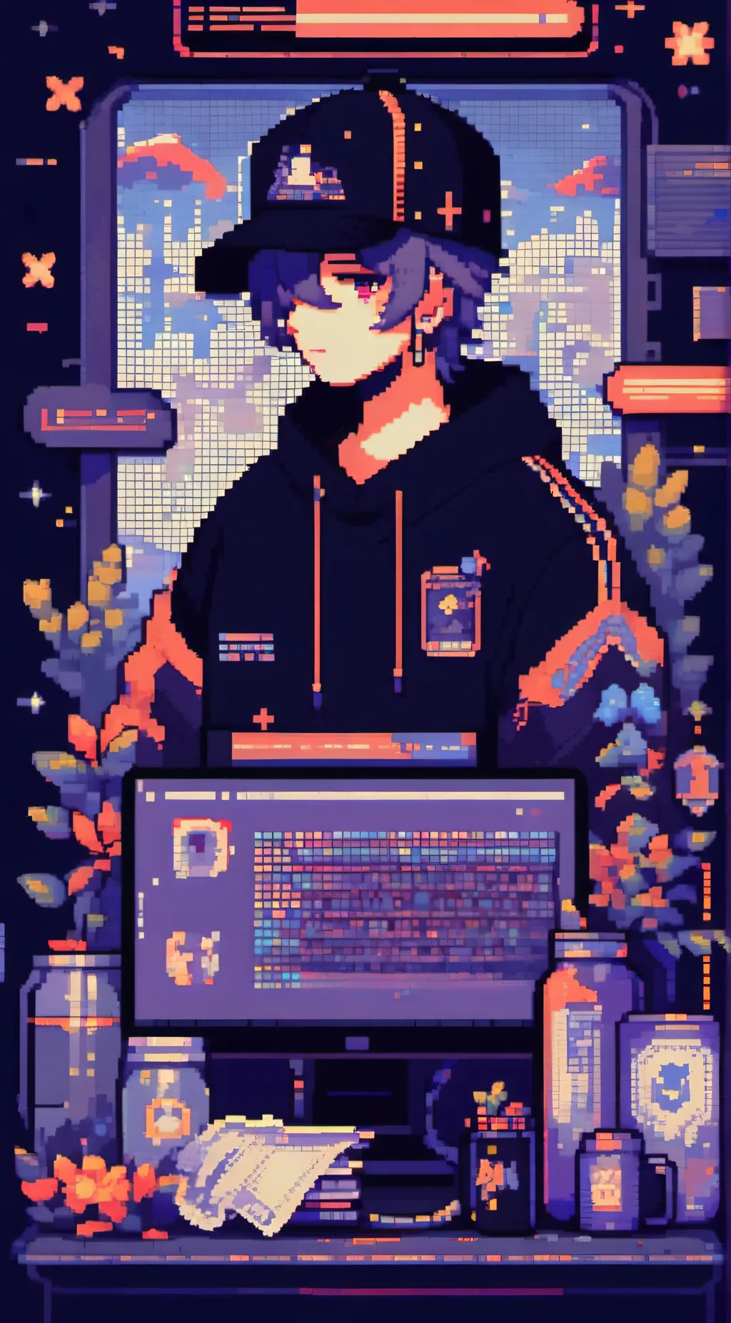 ai character: Thought  background