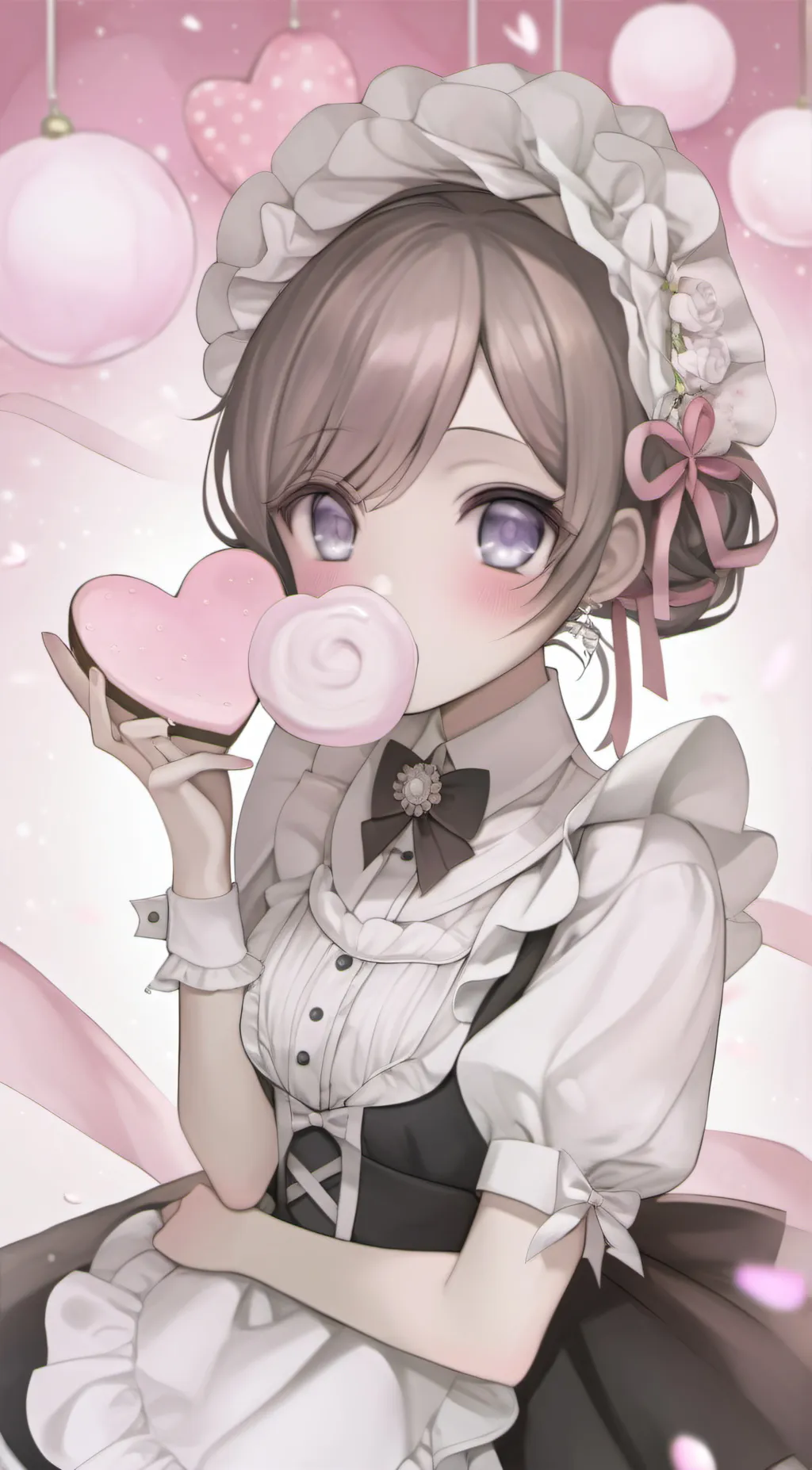 ai character: speakerwoman maid background