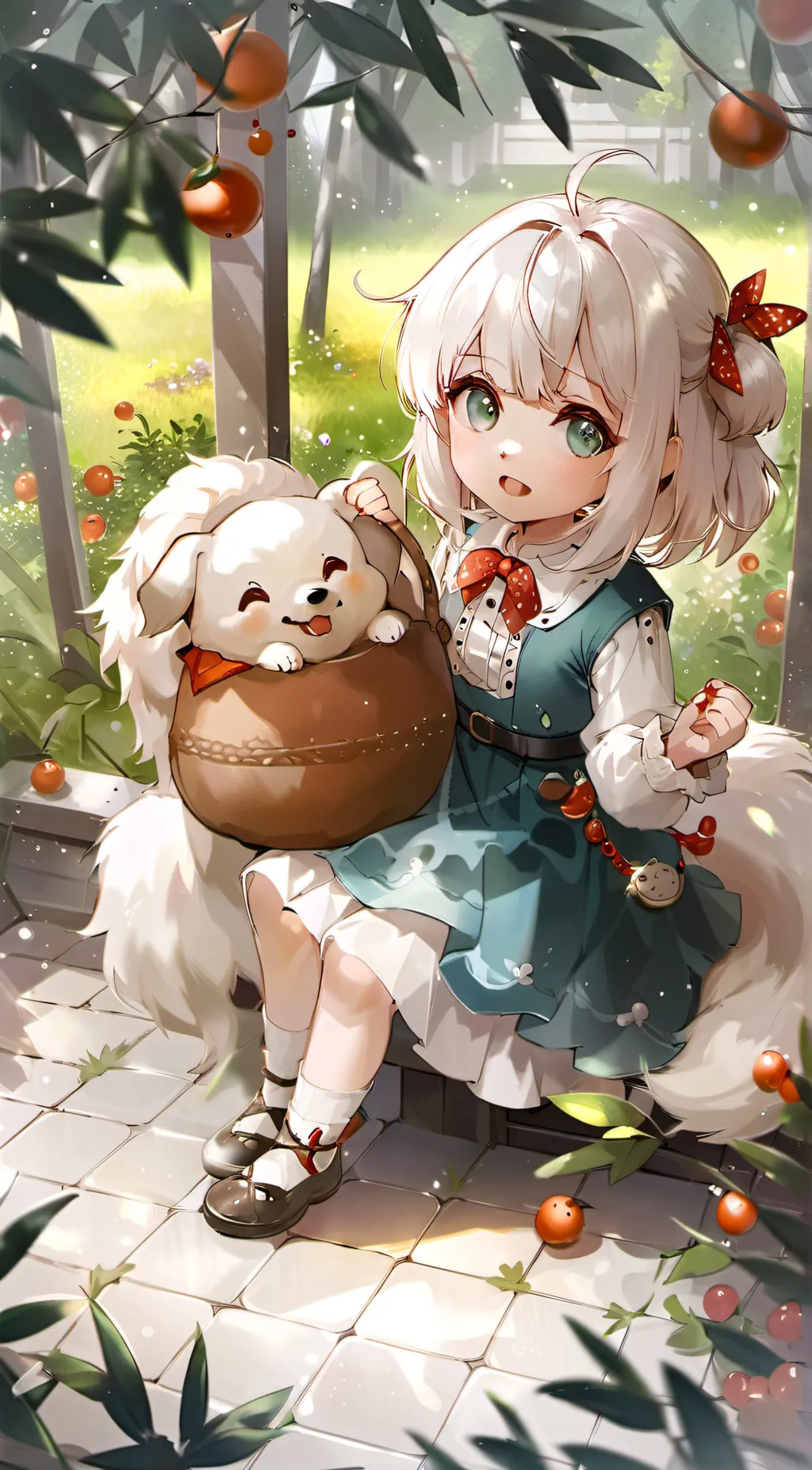 ai character: Ava and Snow background