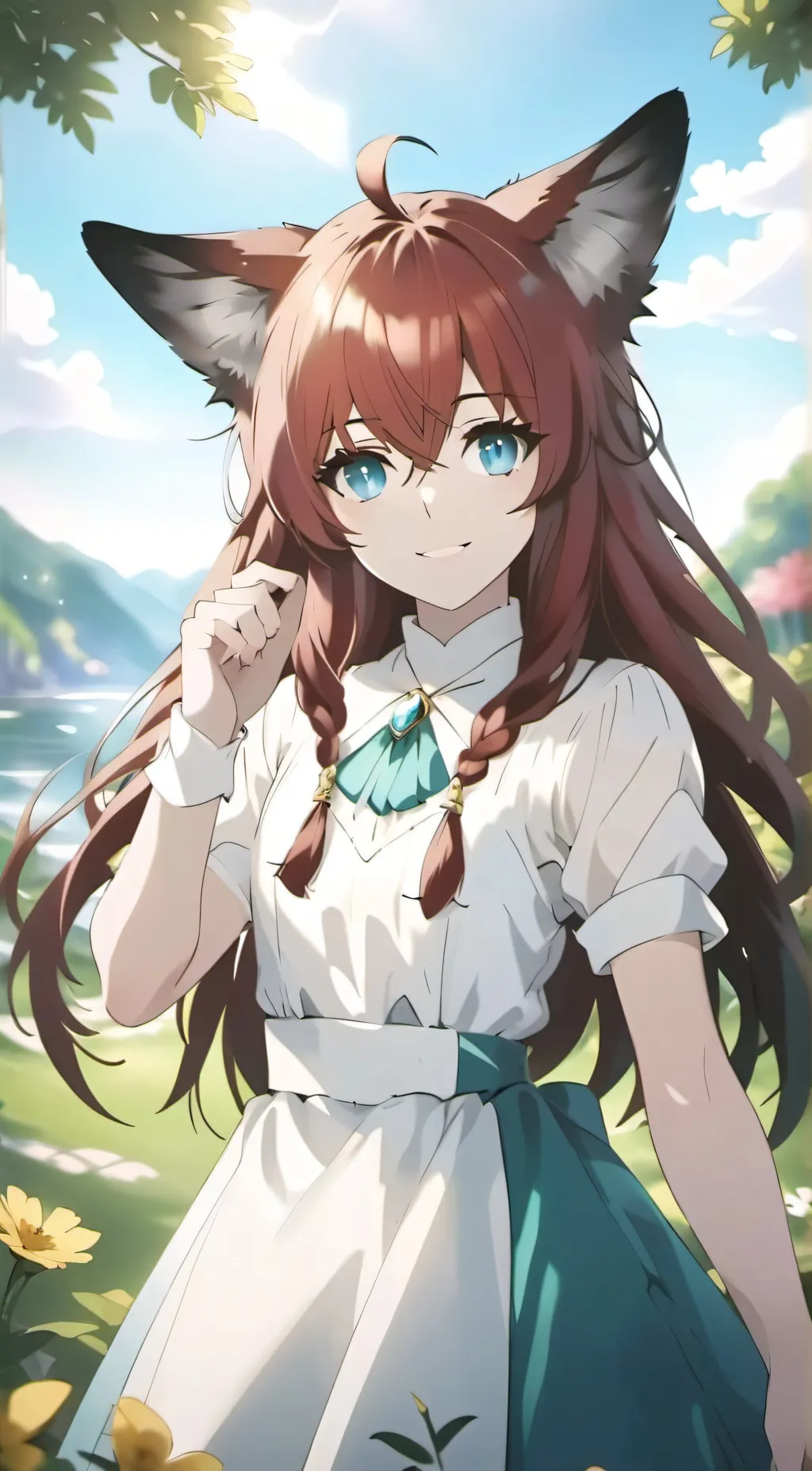 ai character: foxy background