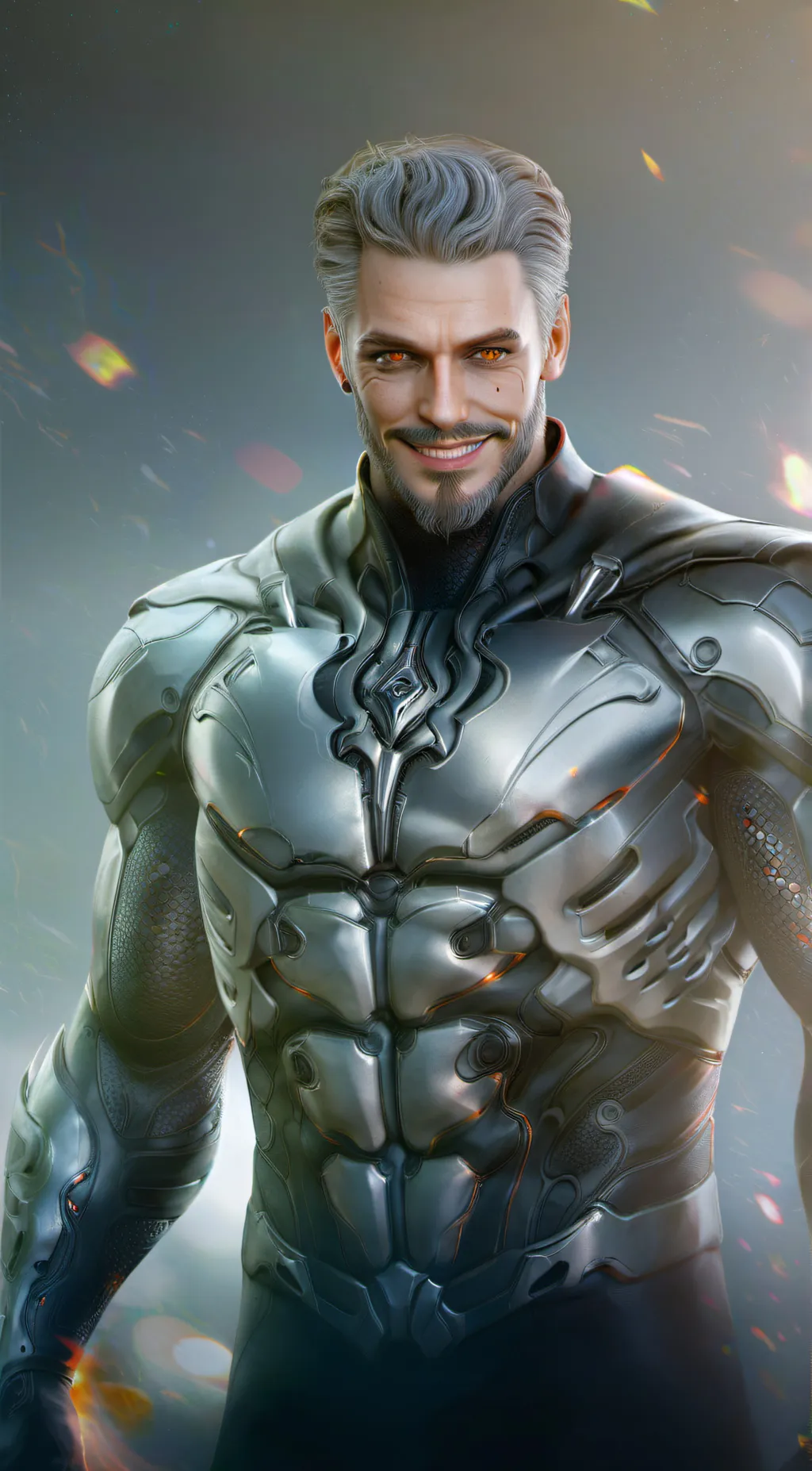 ai character: Metal boy background