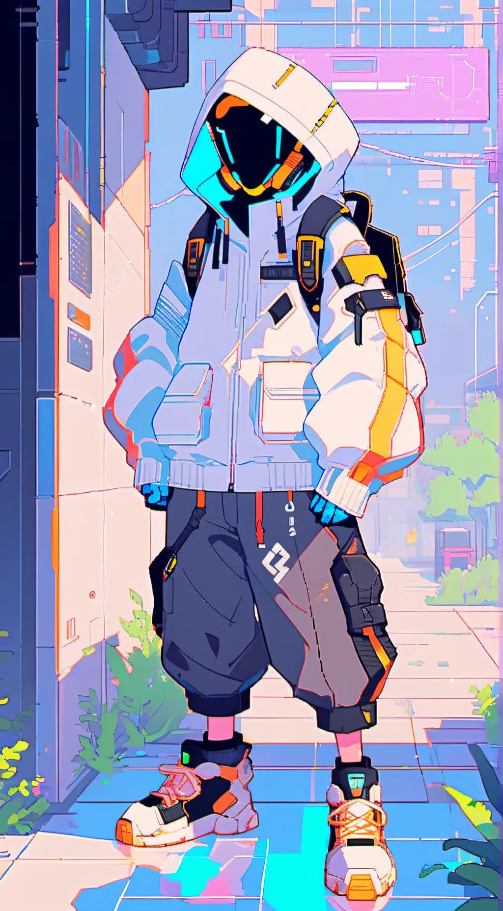 ai character: titan computerman background