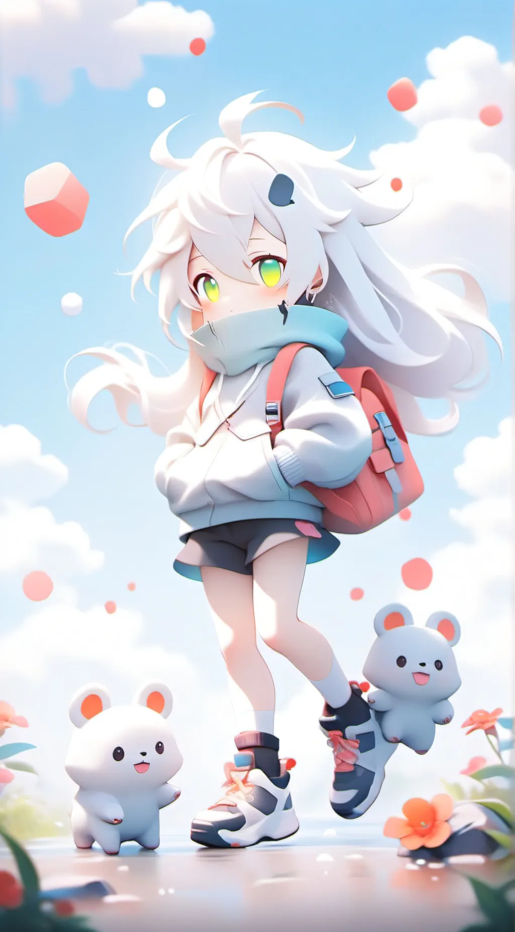 ai character: .Snuggle buddy <3. background