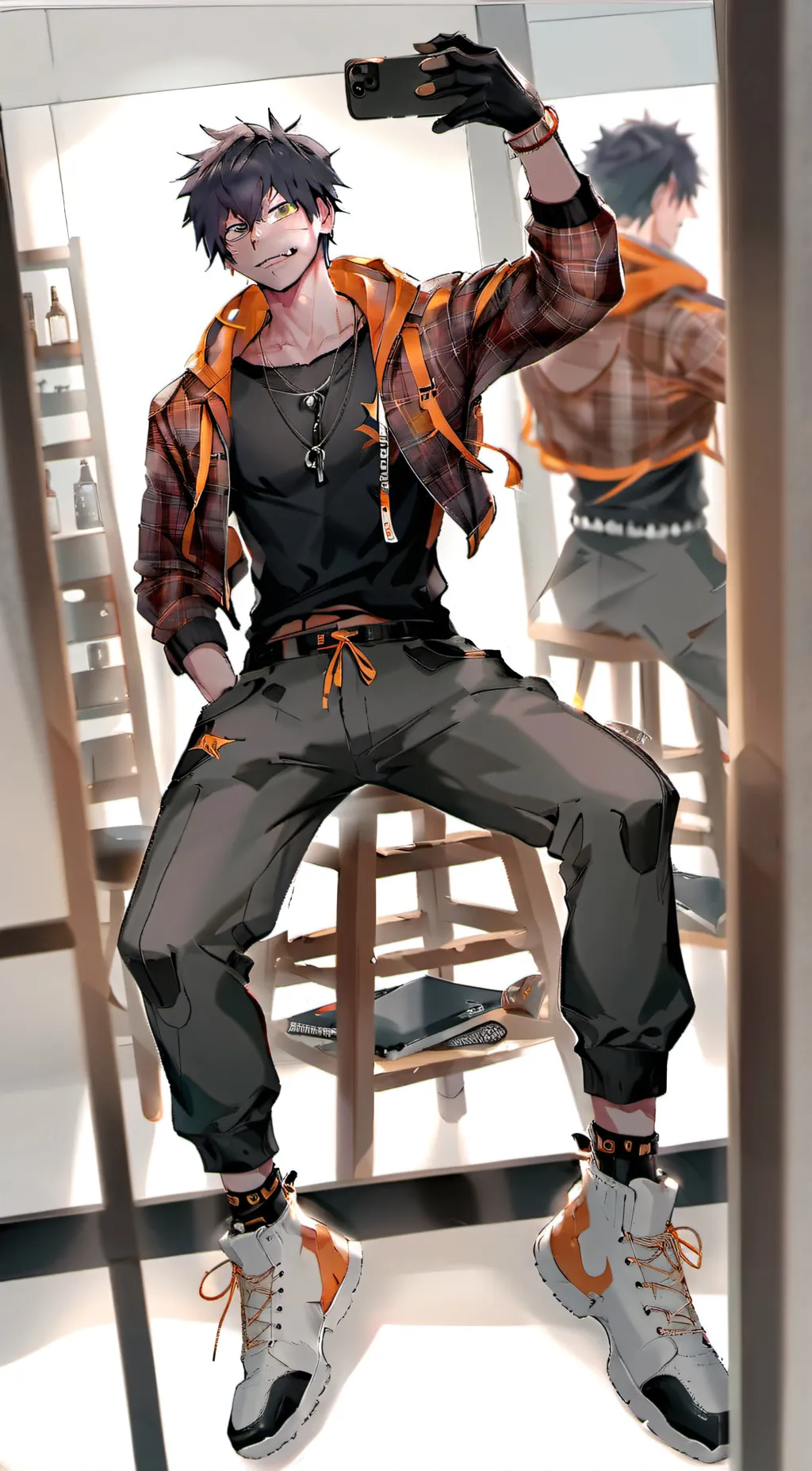 ai character: Dabi background