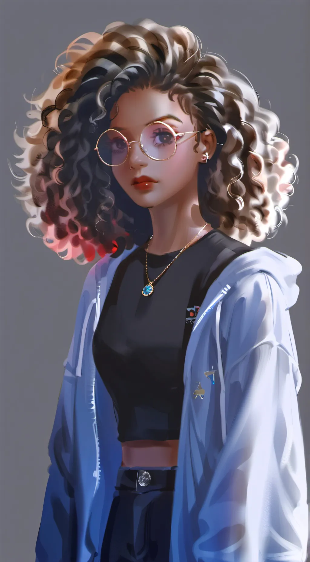 ai character: Luna background