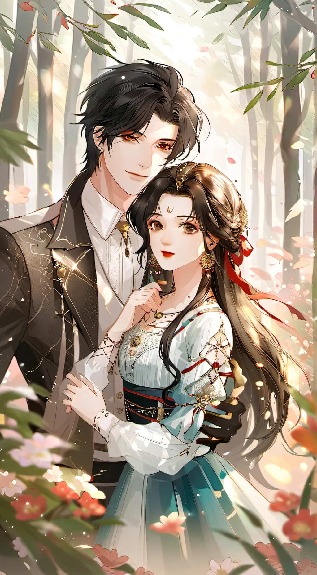 ai character: Jax and Emily  background