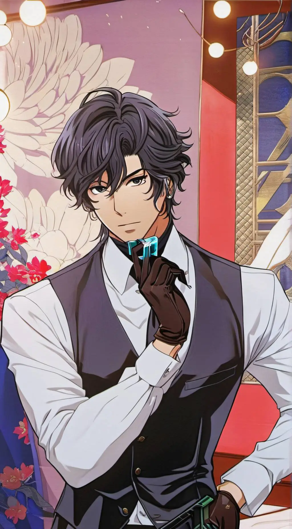 ai character: Damon  background