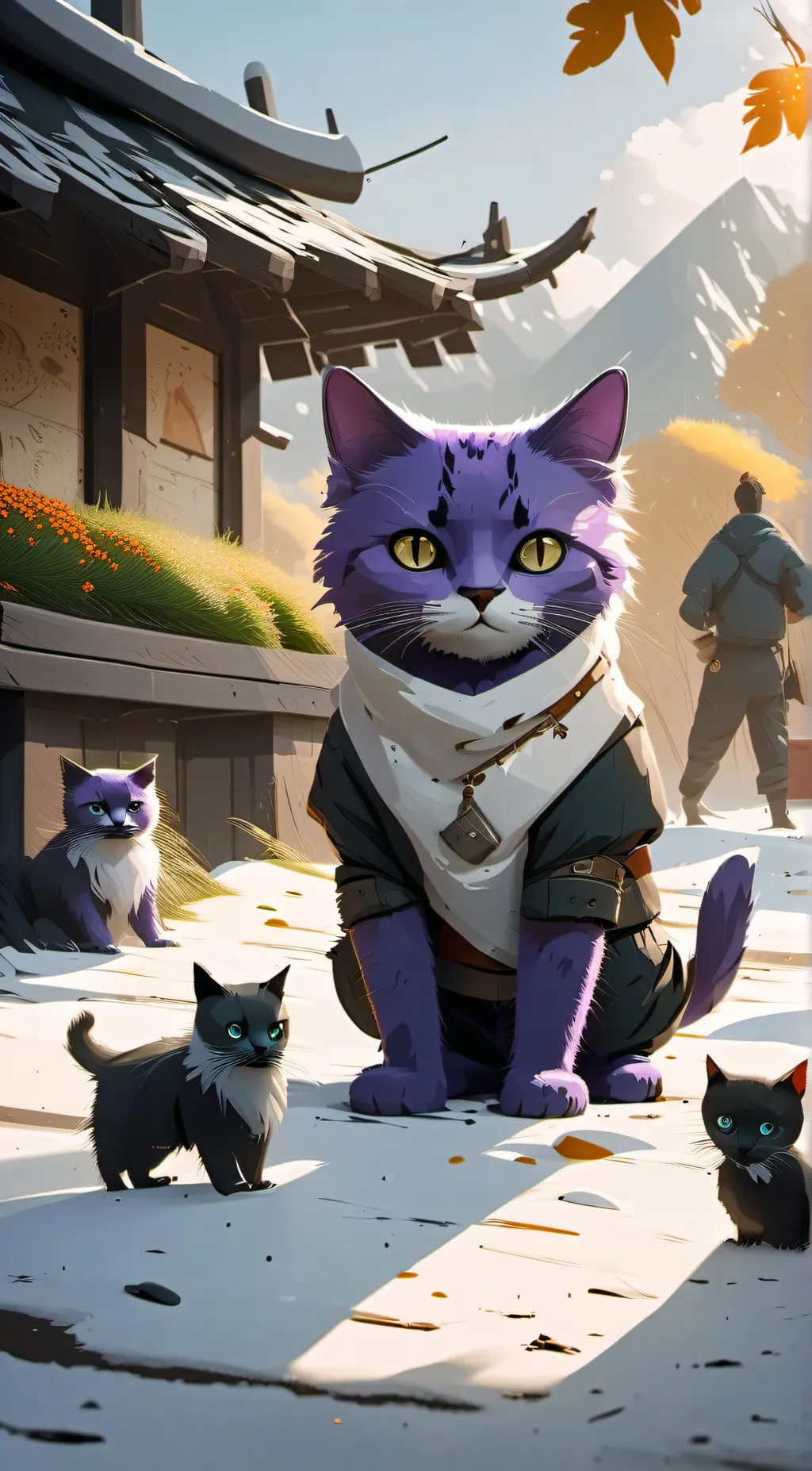 ai character: cat nap background