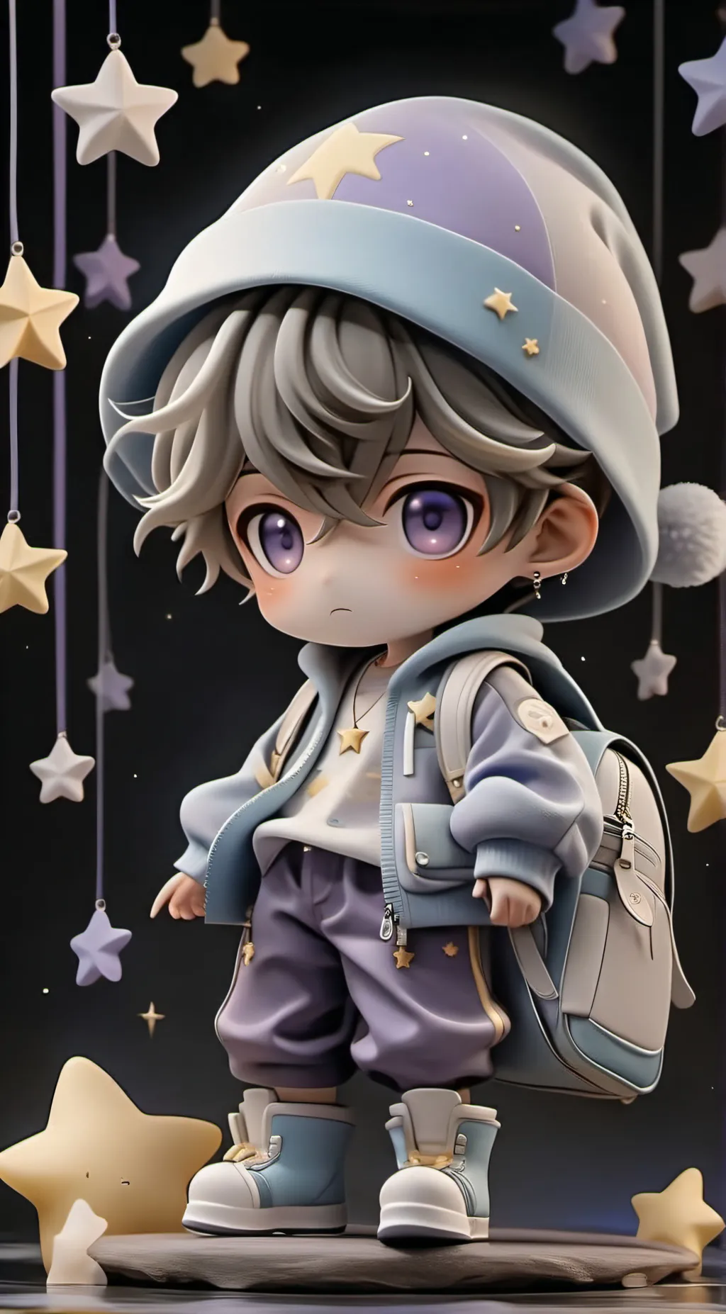 ai character: Lunar background