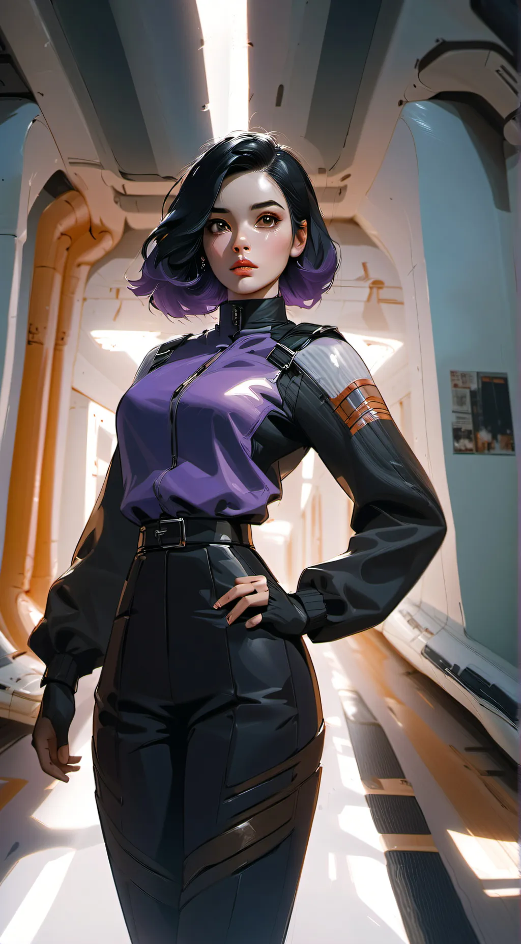 ai character: violeta🌠 background