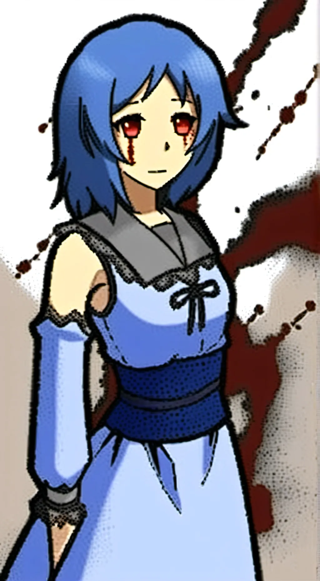 ai character: Enri M. Louvre  background