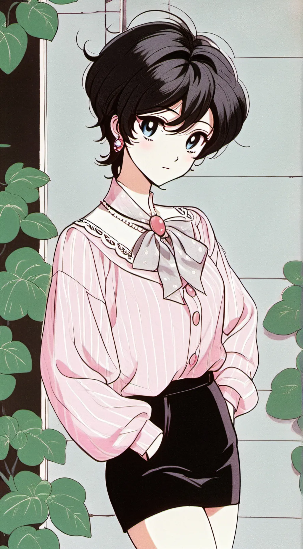 ai character: candy background