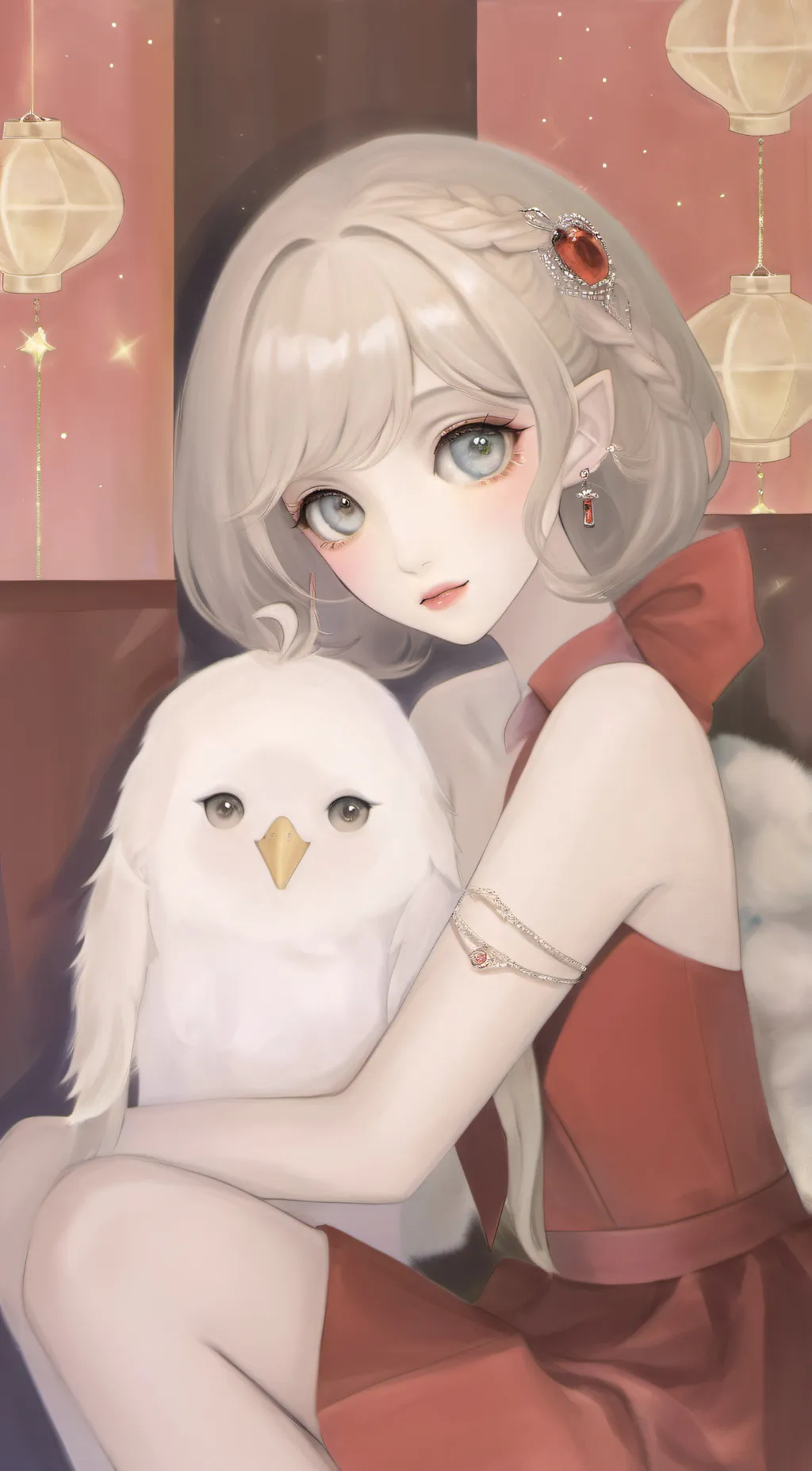 ai character: Clover background