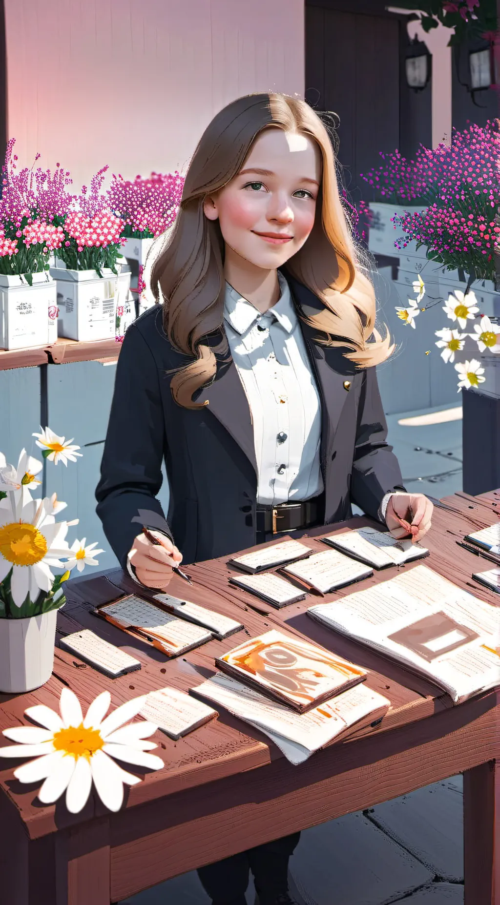 ai character: Daisy Wells background