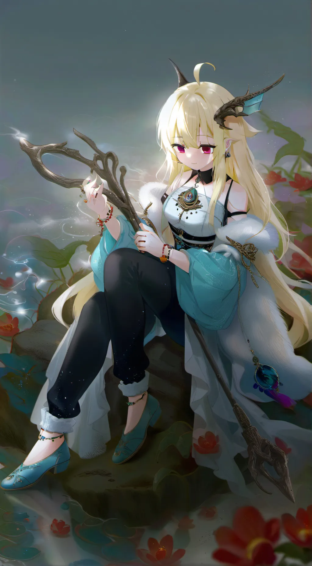 ai character: Crystal  background