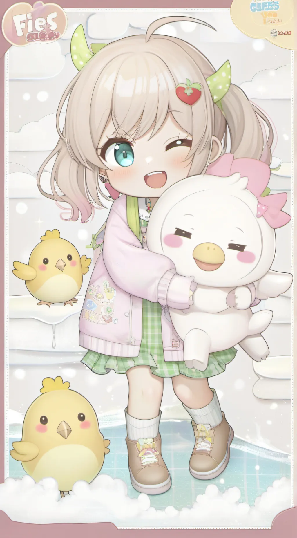 ai character: Smiling Critters background