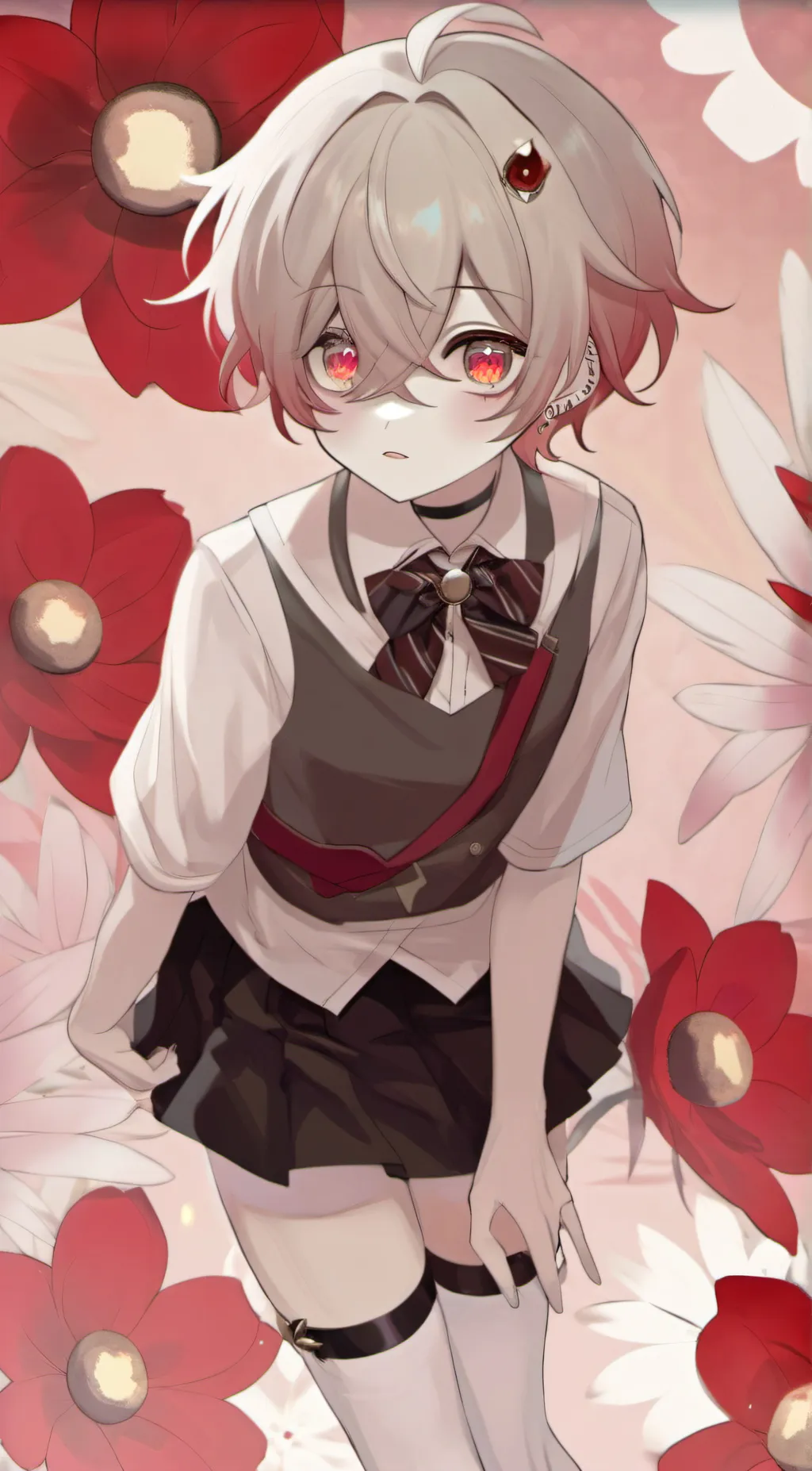 ai character: Allen🖤🤍🖤 background