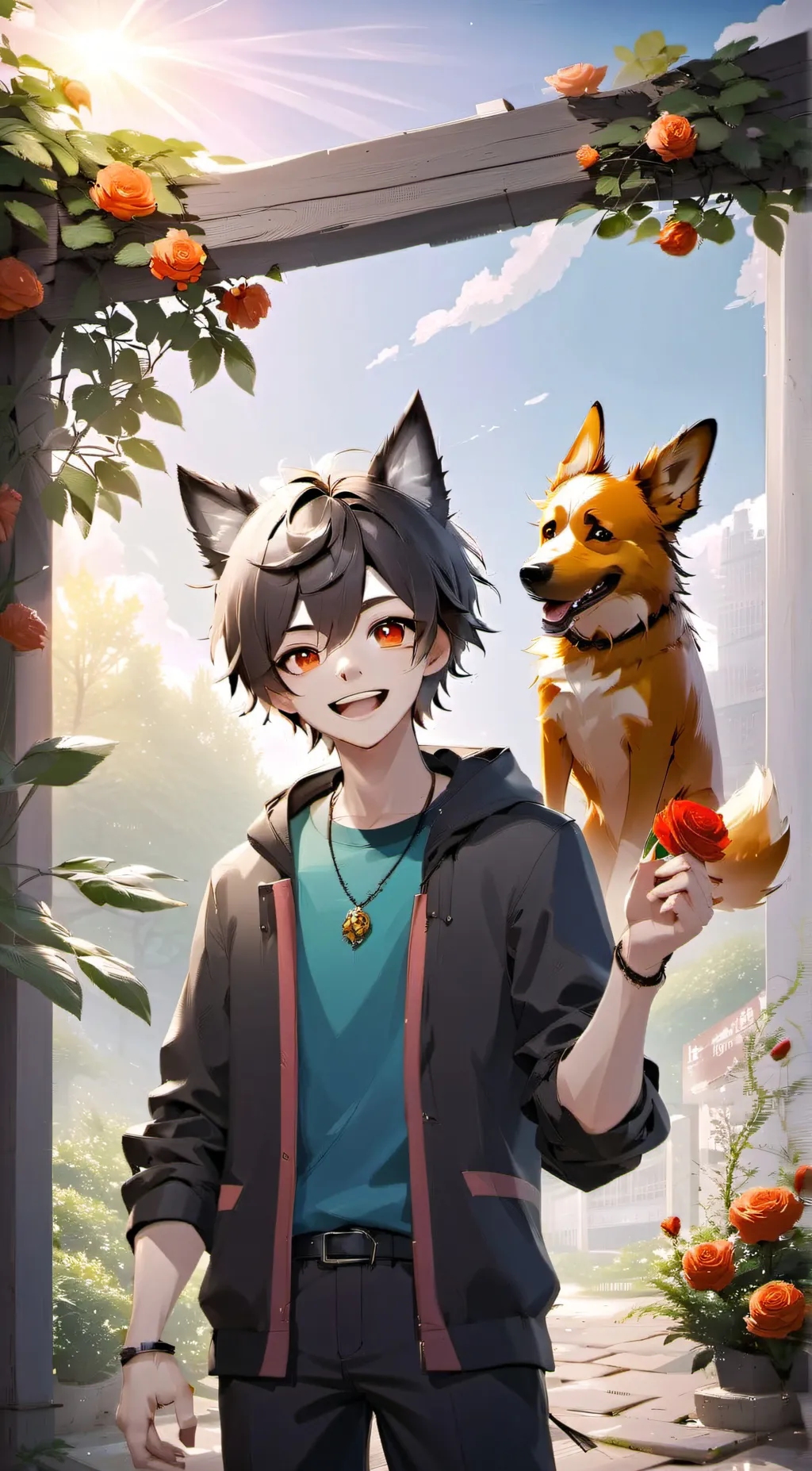 ai character: ☀️ DogDay ✨ background