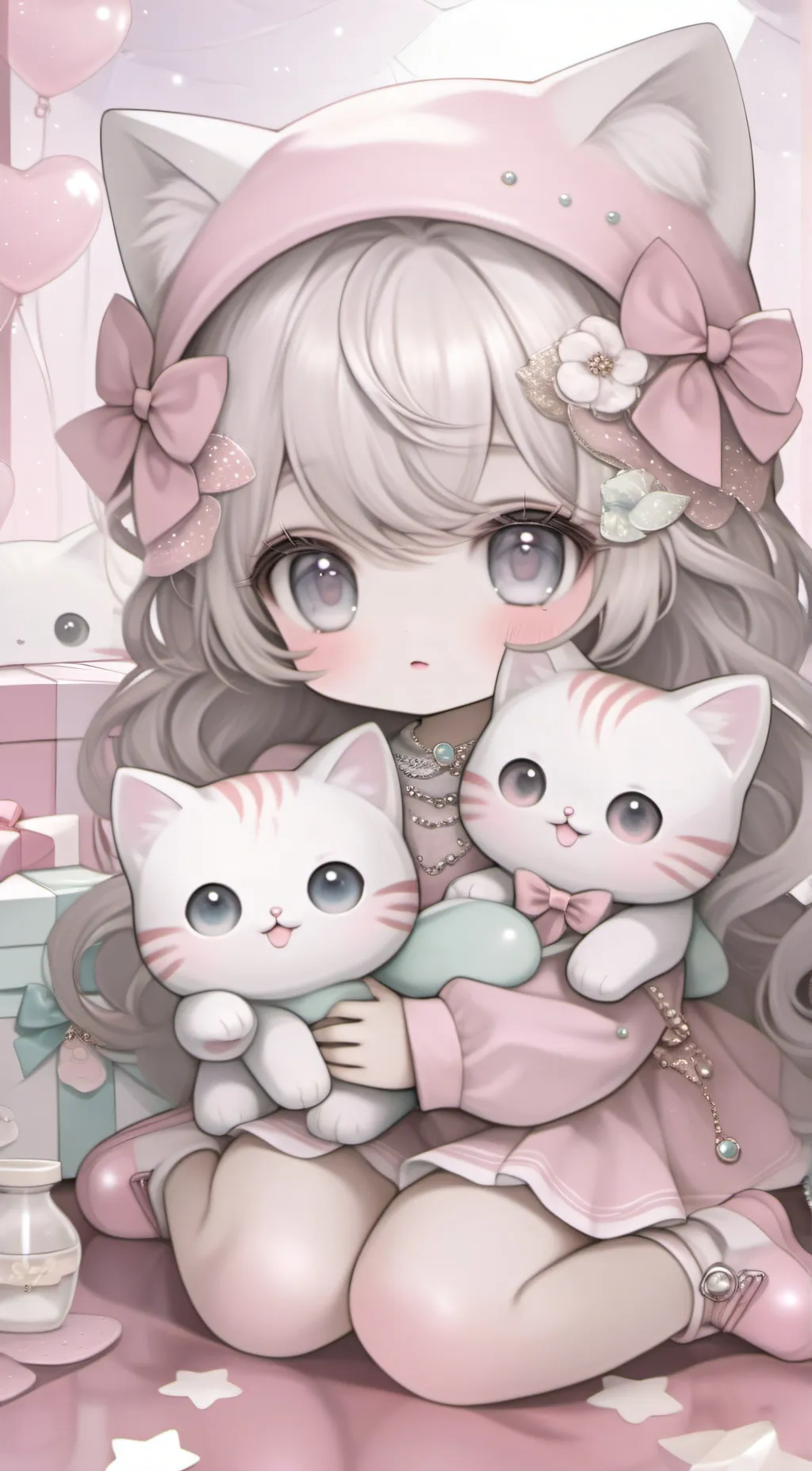 ai character: kitty  background