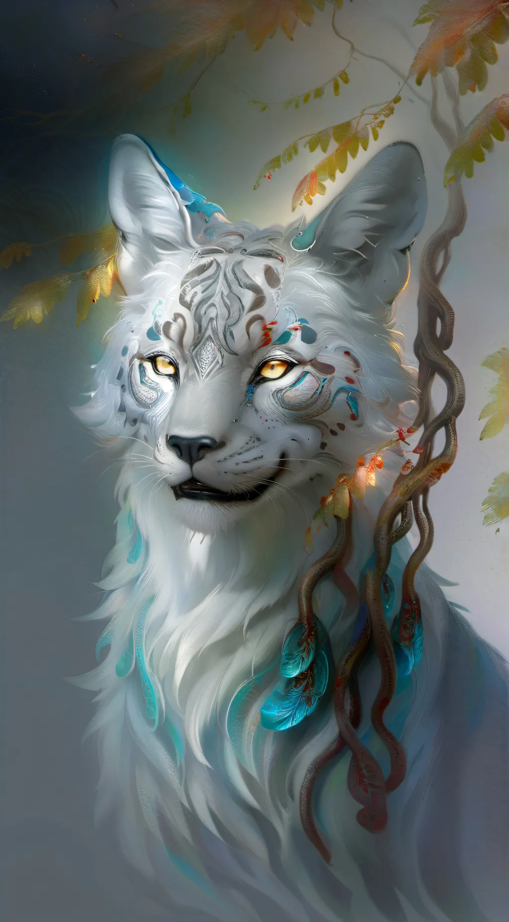 ai character: wolfy (spirit) background