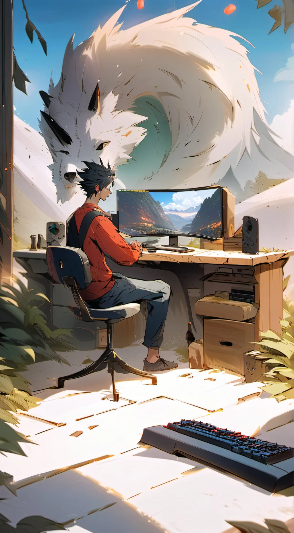 ai character: Creepy discord mod background