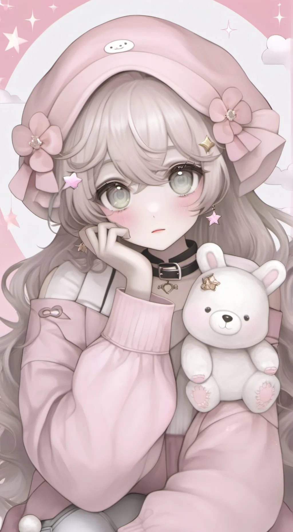 ai character: Rose background