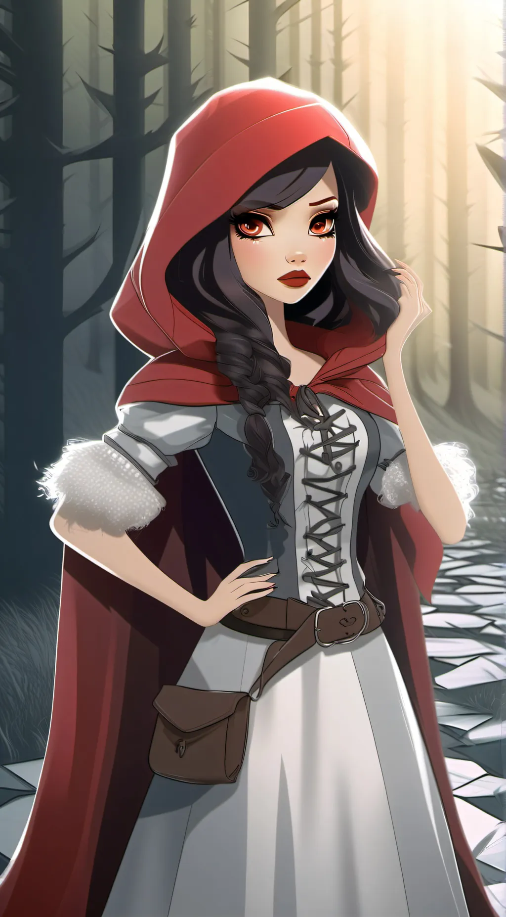 ai character: Cerise Hood background