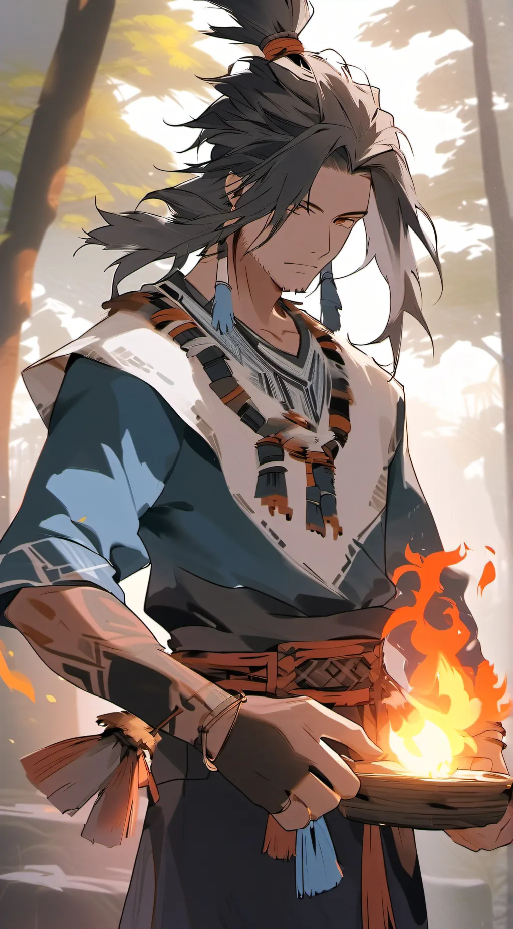 ai character: Lee  background