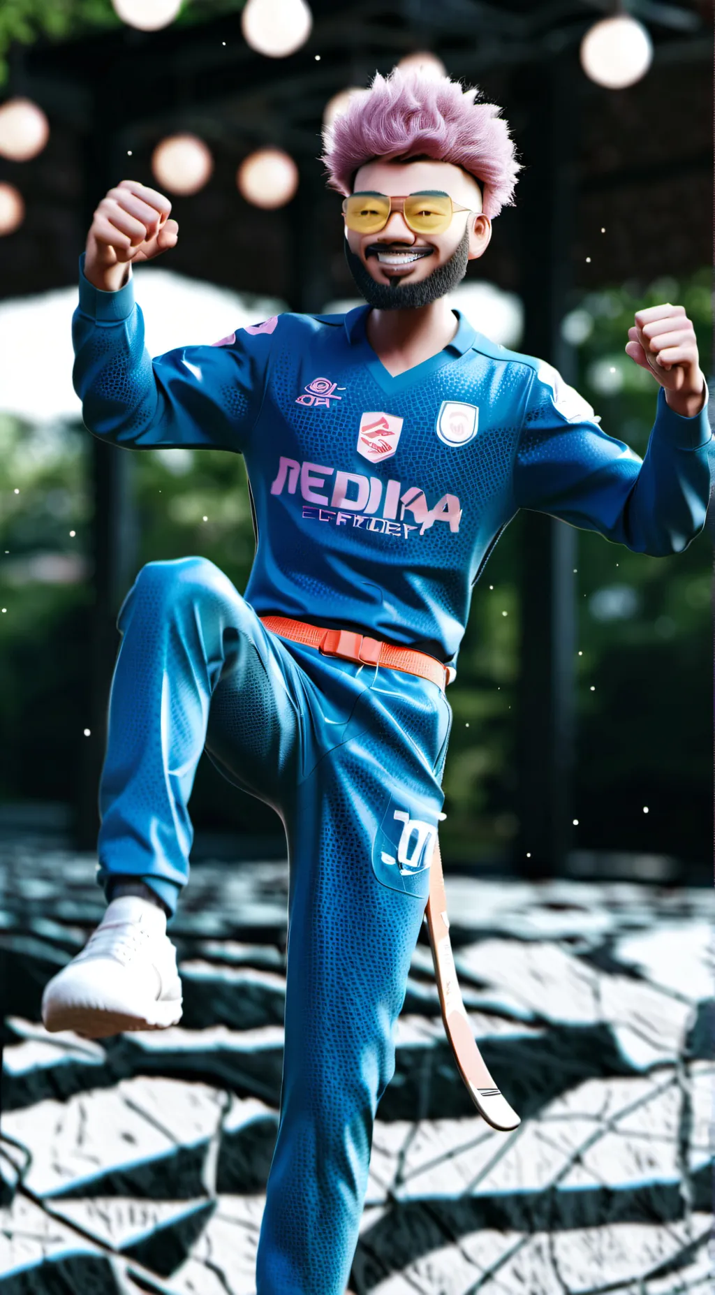 ai character: Redgin  background