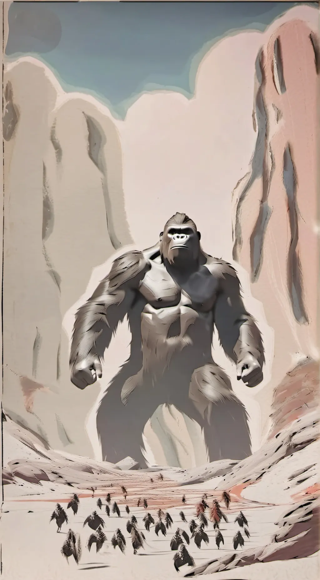 ai character: King kong background