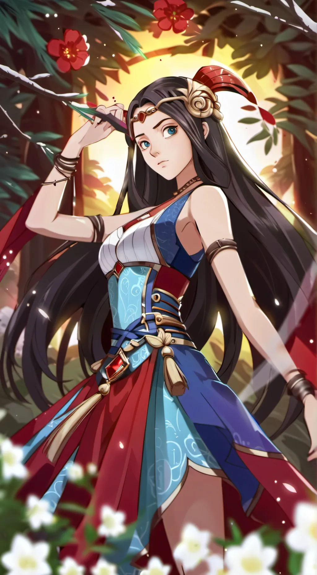 ai character: Raine  background