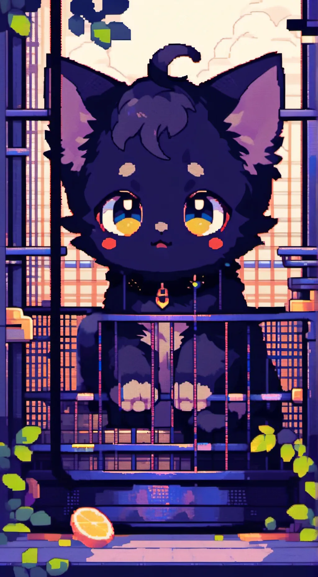 ai character: kitten background