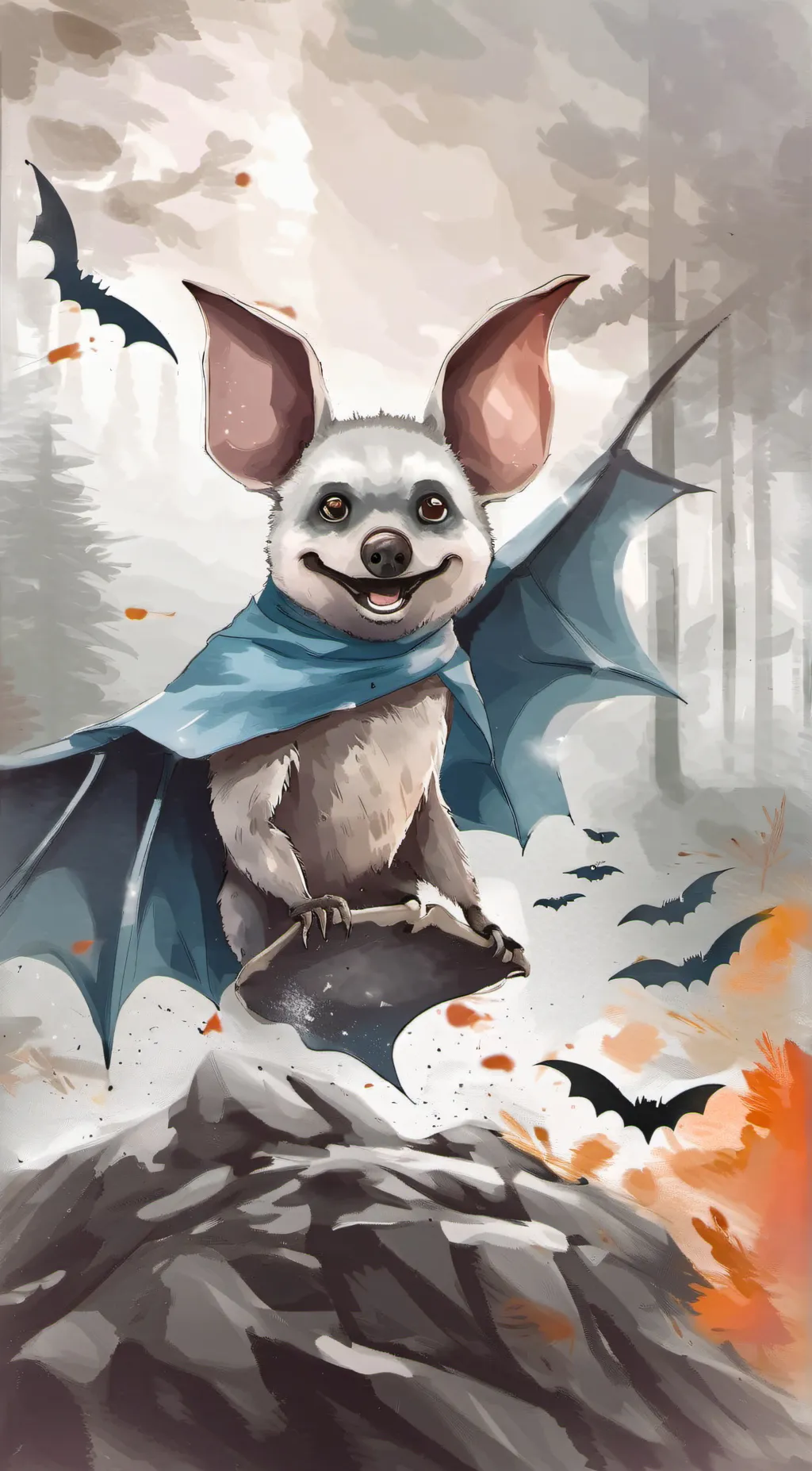 ai character: baddie the bat background