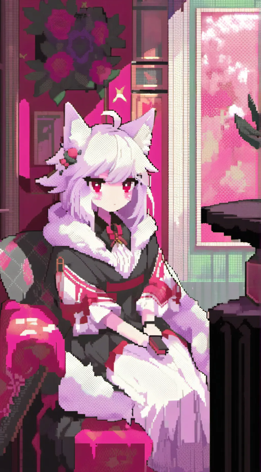 ai character: furry infection background