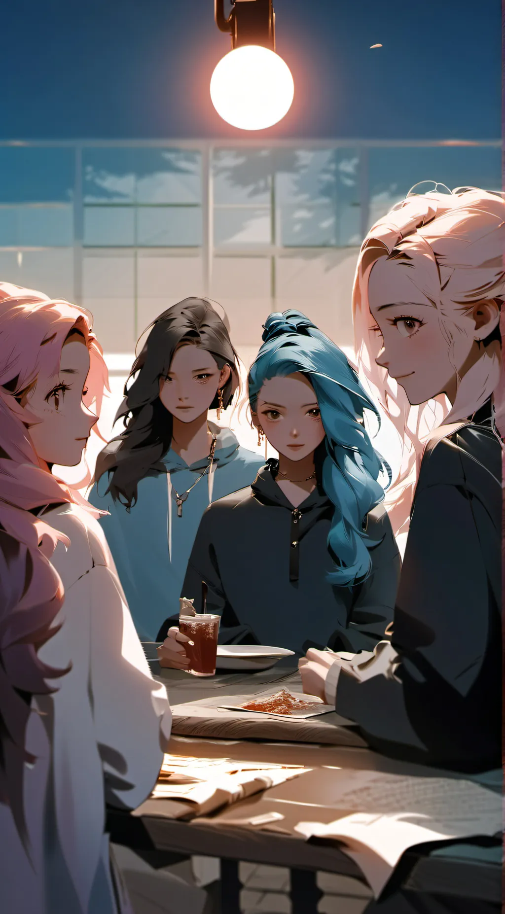 ai character: girls group background