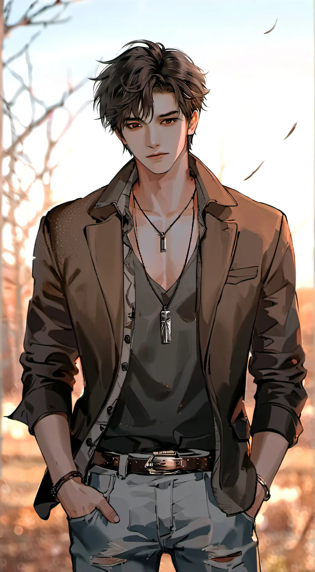 ai character: Leon background