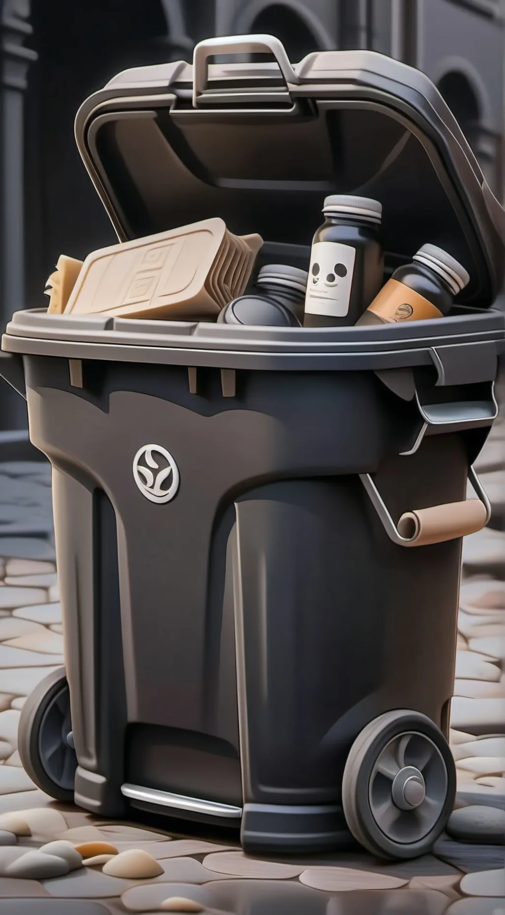 ai character: Trash background