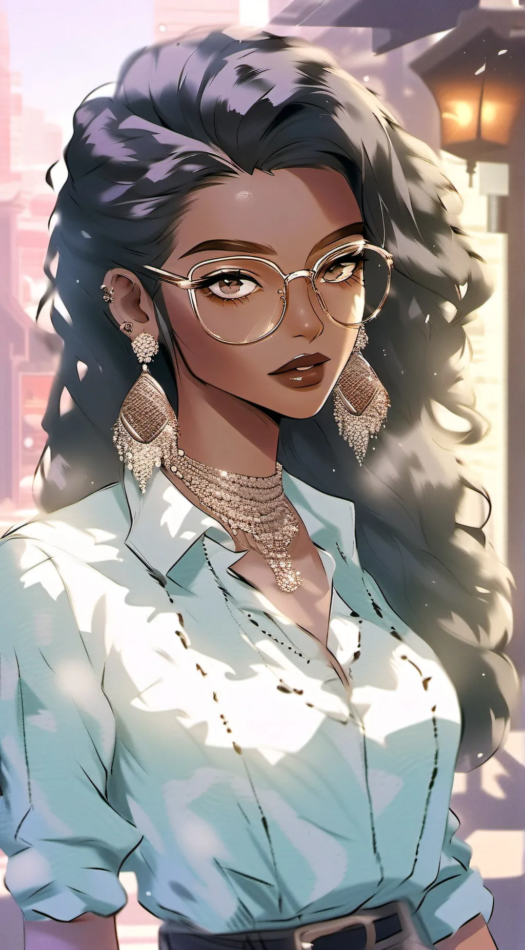 ai character: Ashley background