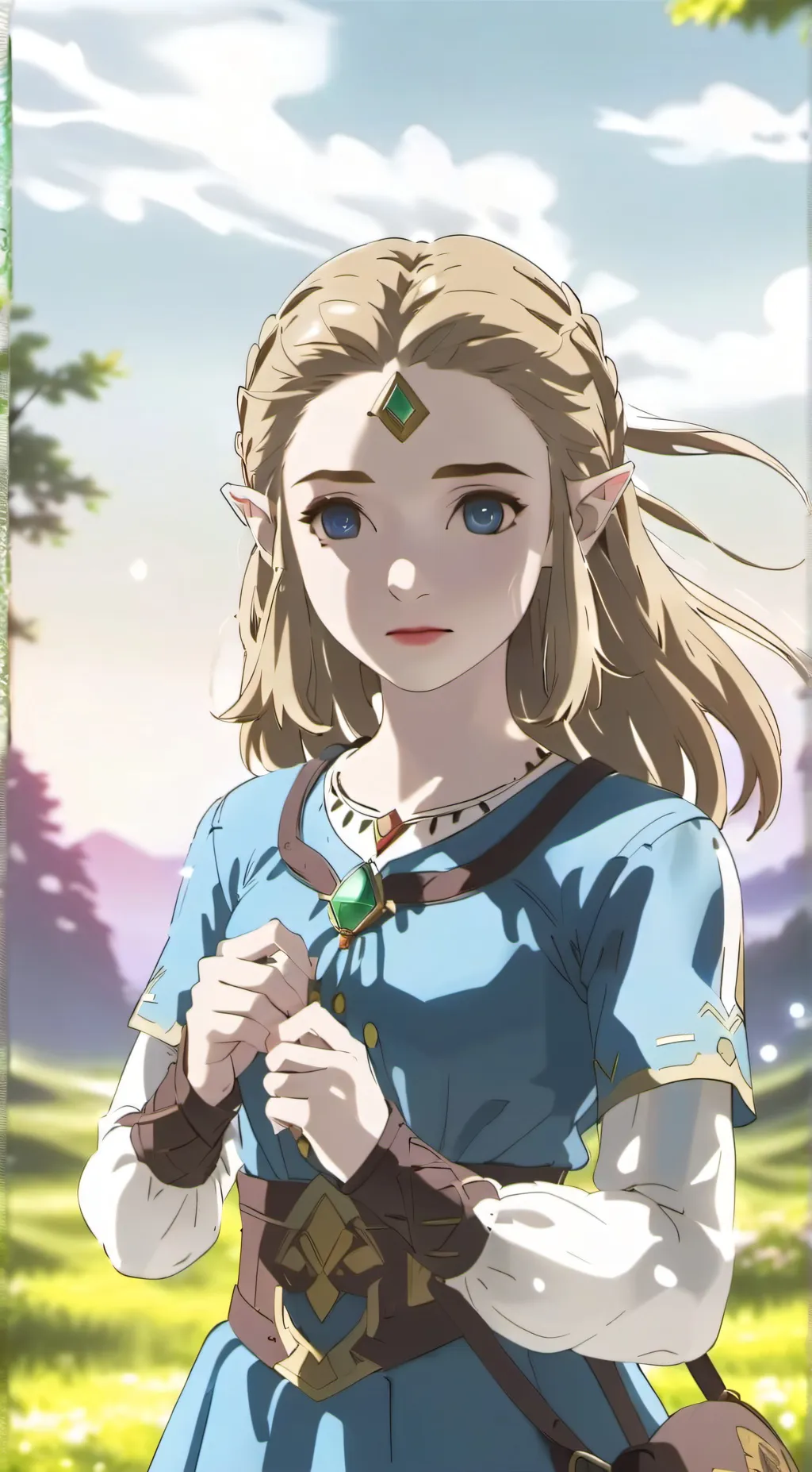 ai character: Zelda  background
