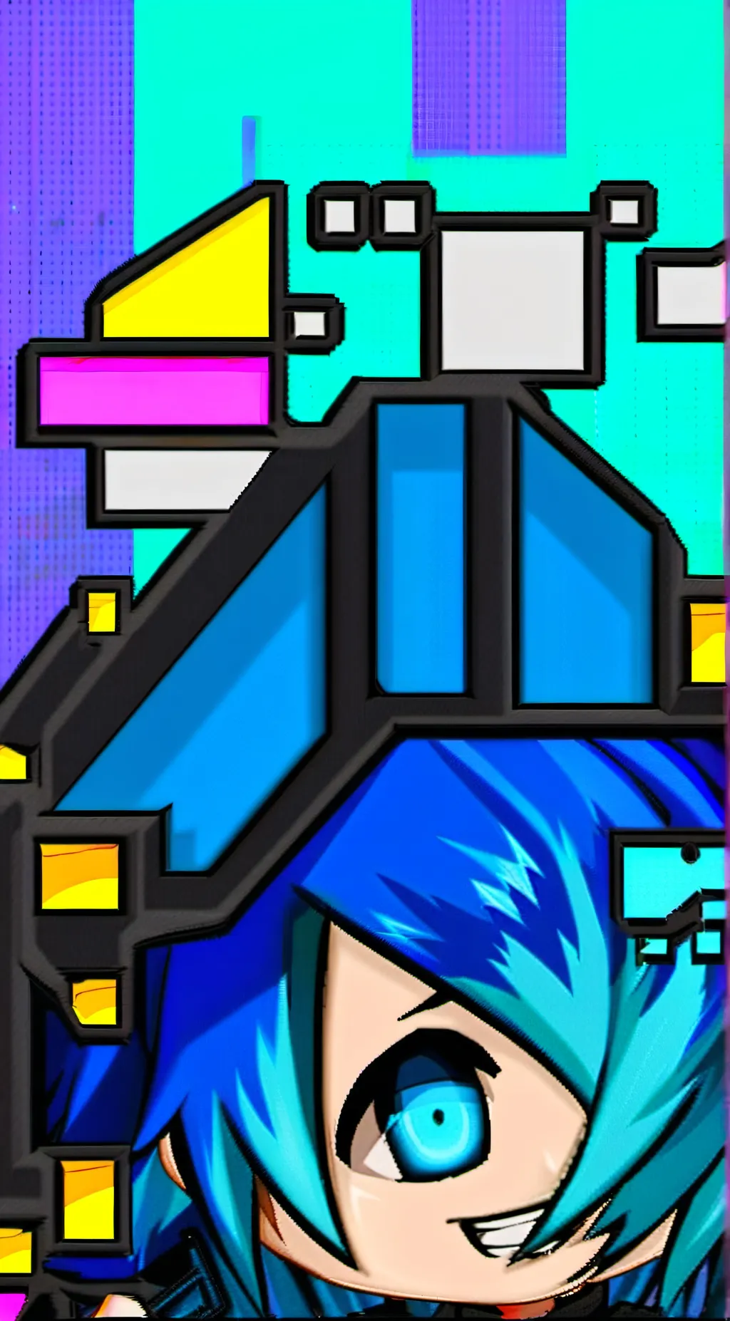 ai character: corrupted funneh  background