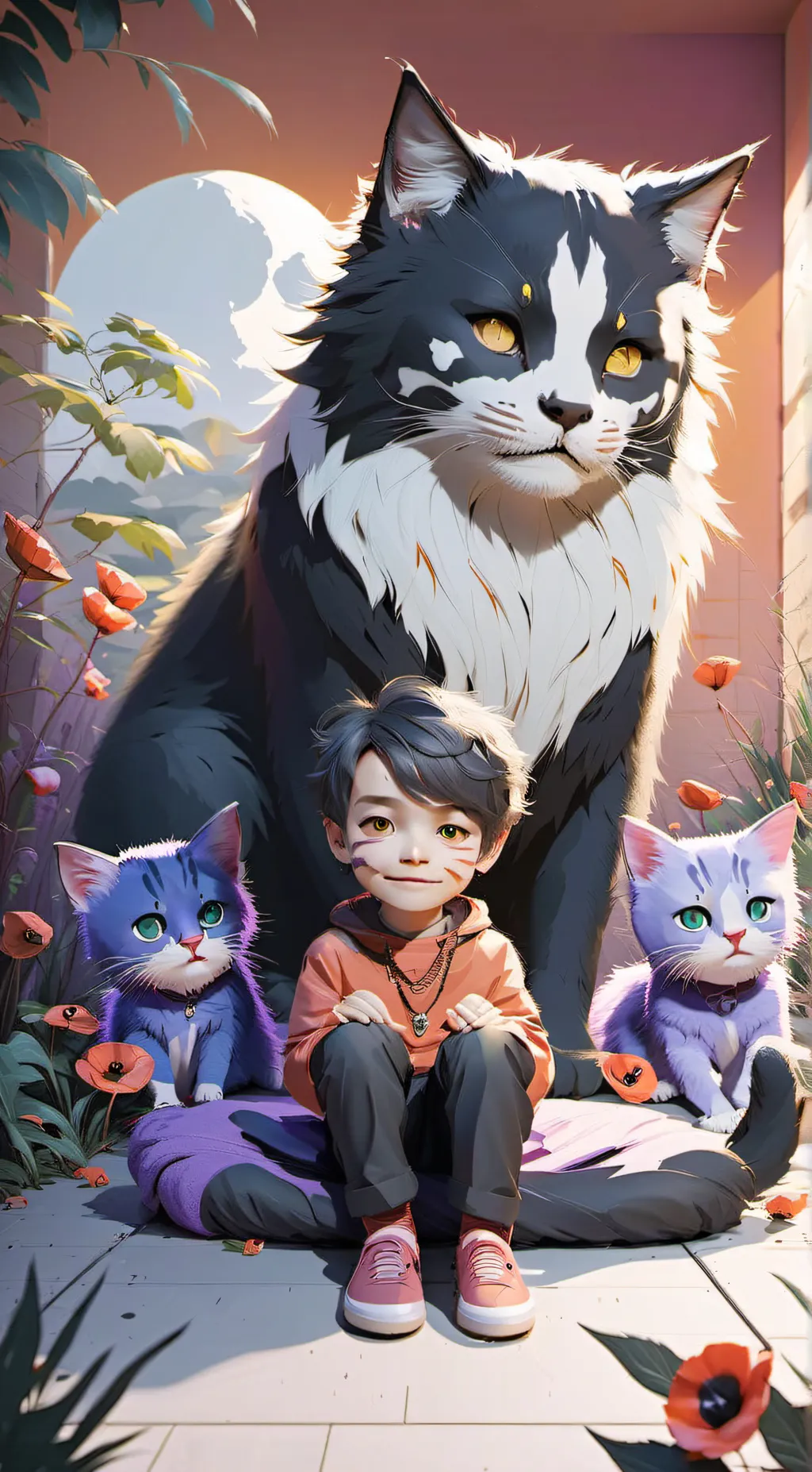 ai character: catnap background