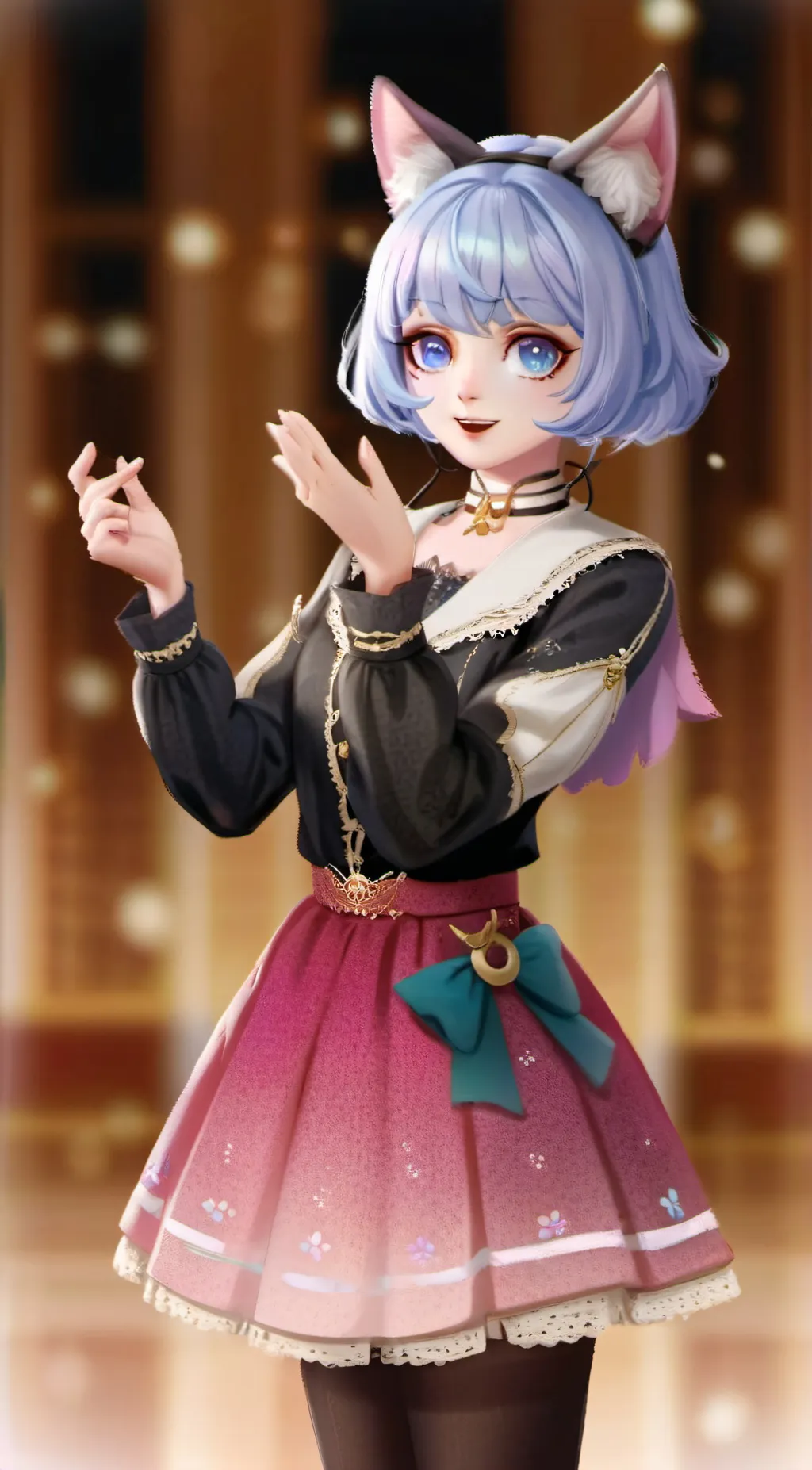 ai character: Neko-chan background