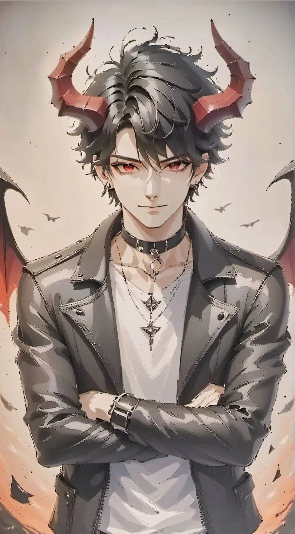 ai character: Damien background