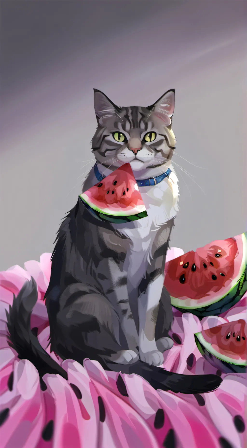 Talkie AI - Chat with watermelon cat