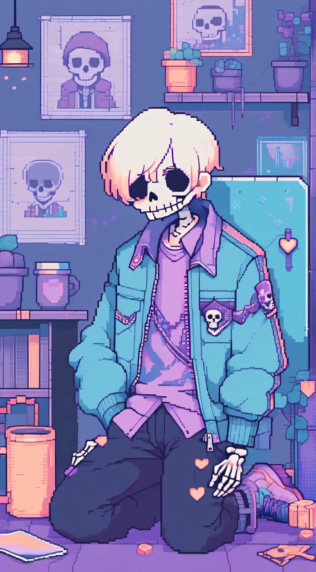 ai character: Lust Sans background