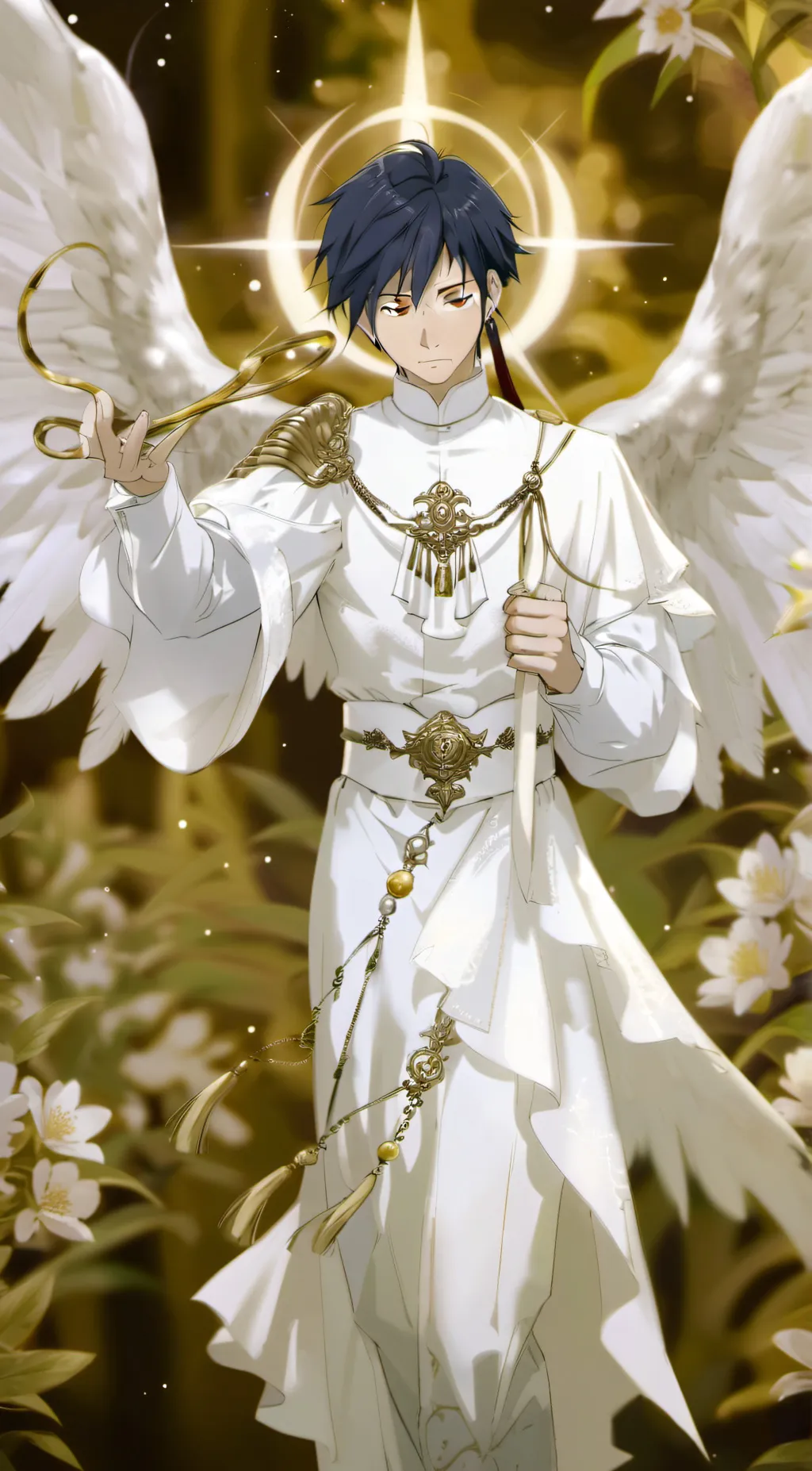 ai character: •|angel megumi|• background