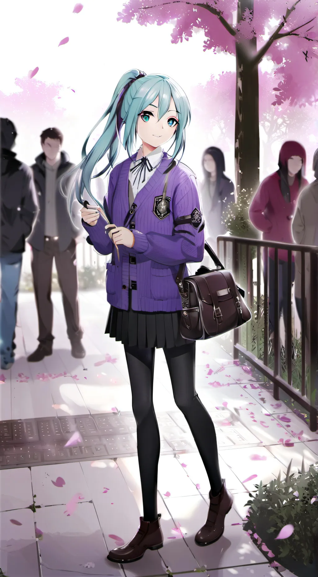 ai character: Hatsune miku background