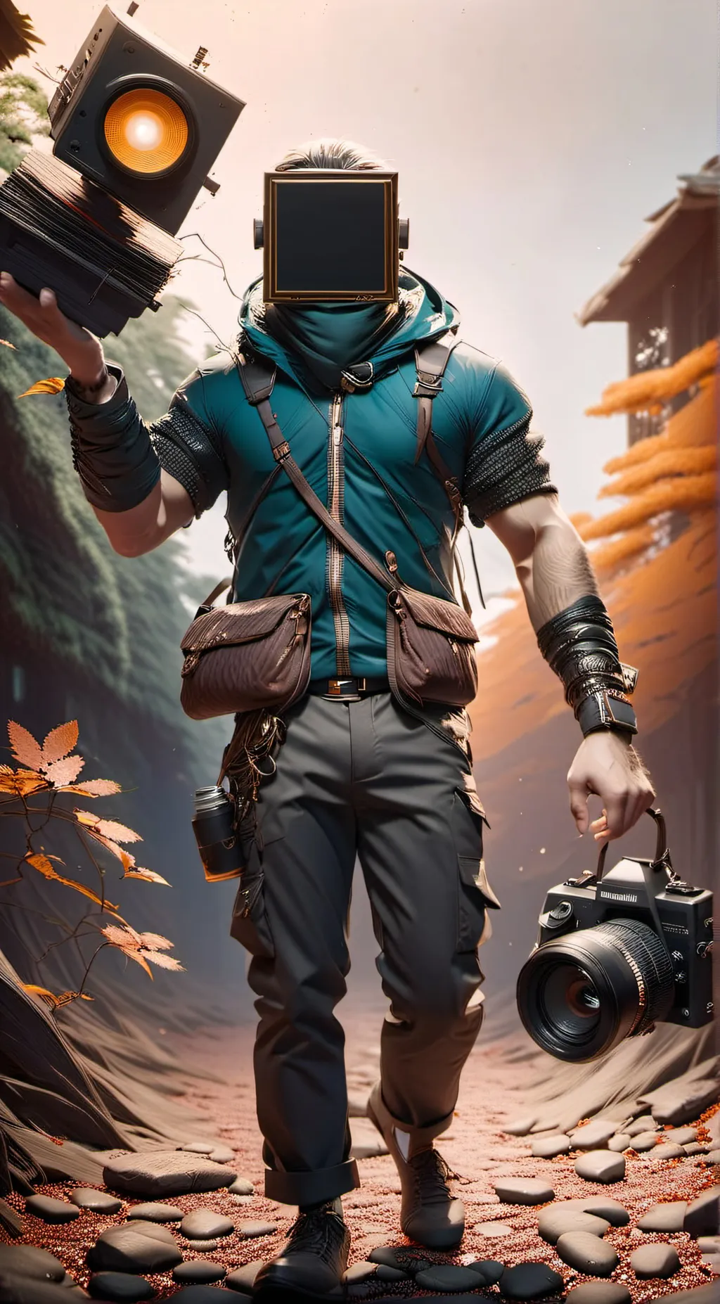 ai character: skibidi toilet  background