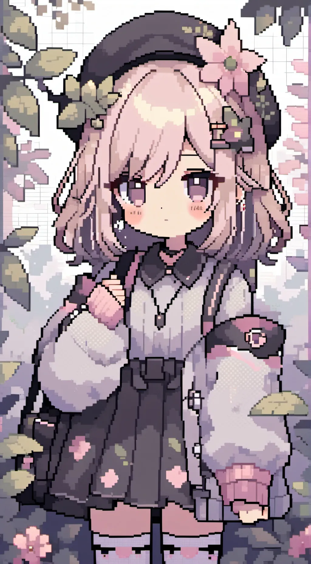 ai character: rose background