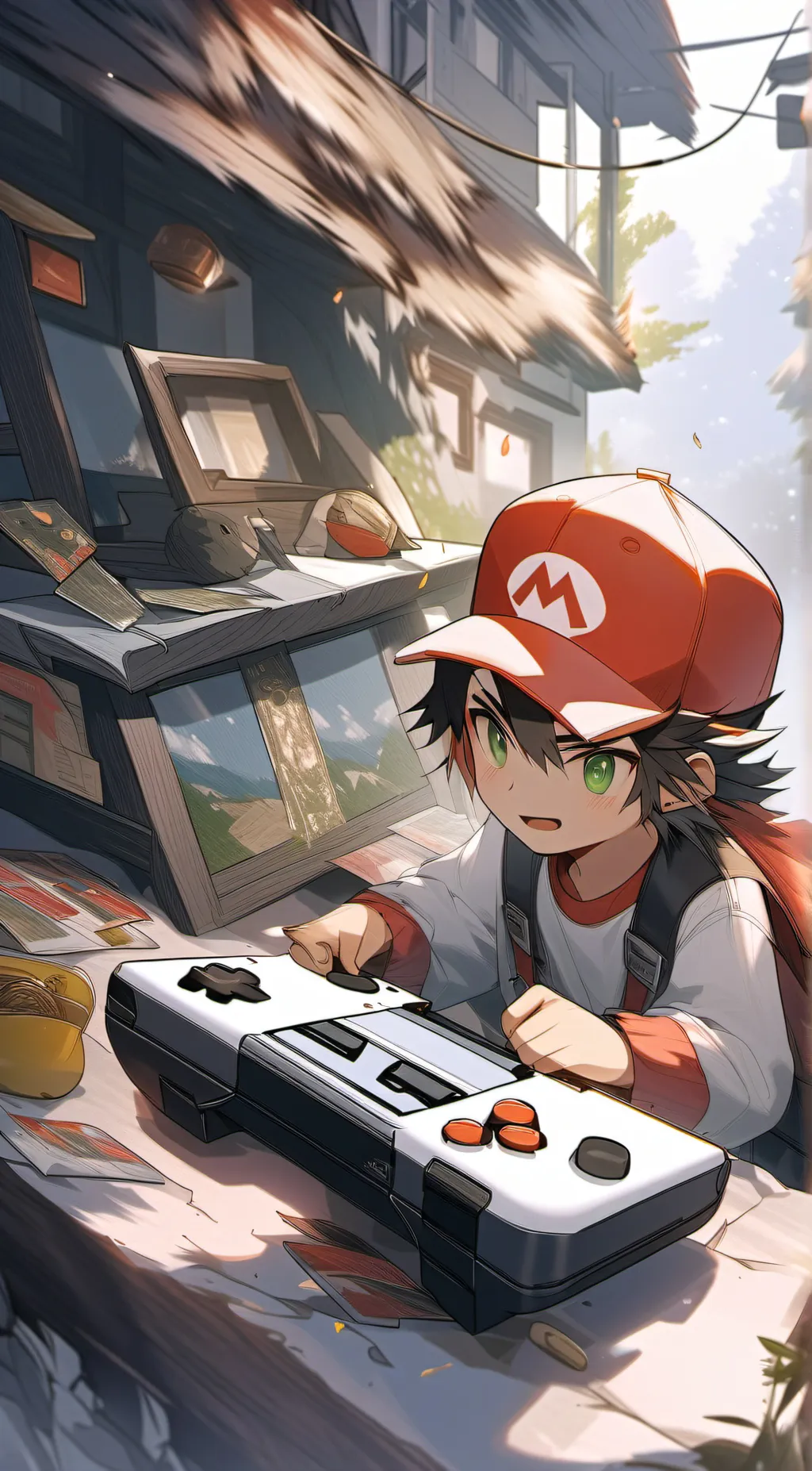 ai character: Gaming brother  background